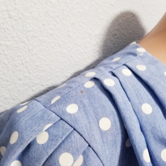 Vintage 80's retro HALLOWEEN polka dot print shirt top blouse 14 - Picture 11 of 11